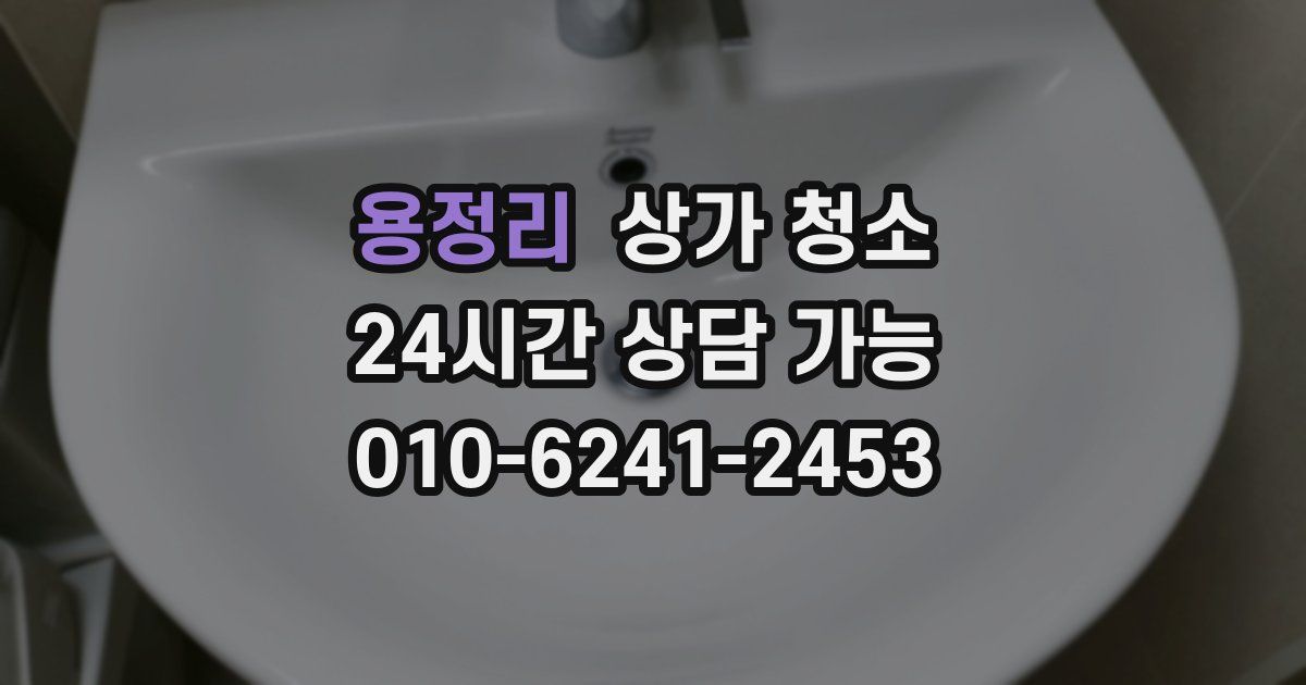 용정리 상가 청소