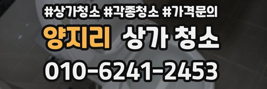 양지리 상가 청소