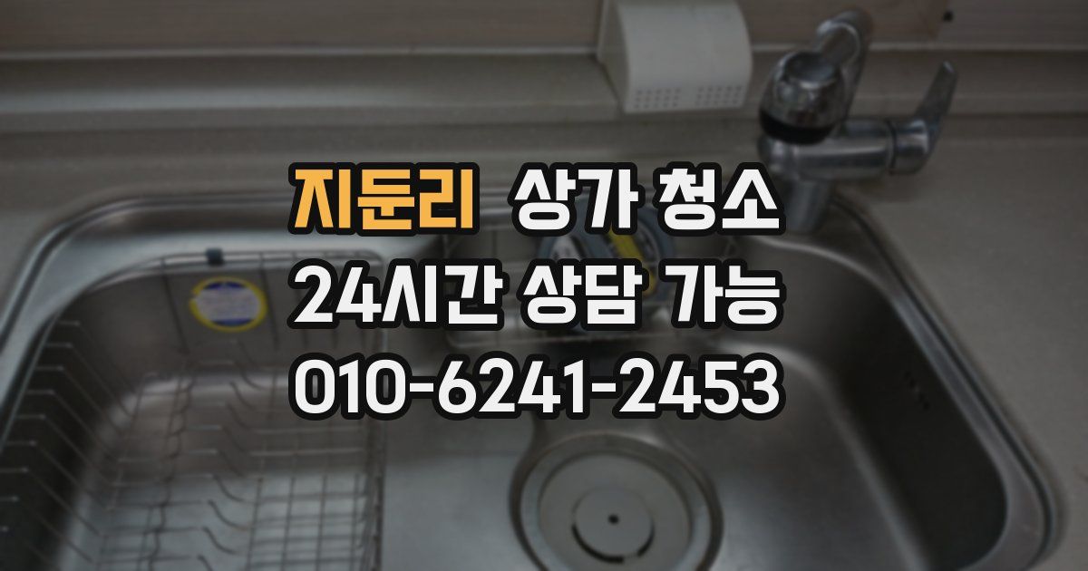 지둔리 상가 청소