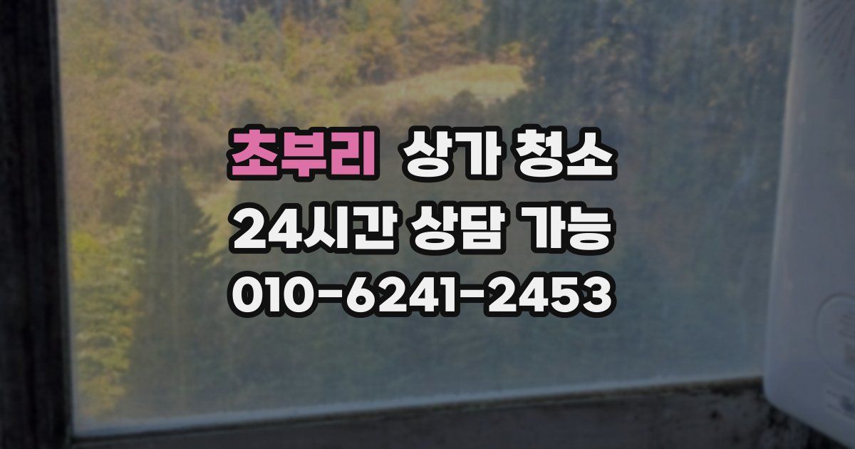 초부리 상가 청소