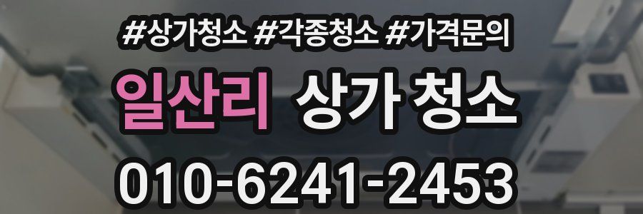 일산리 상가 청소
