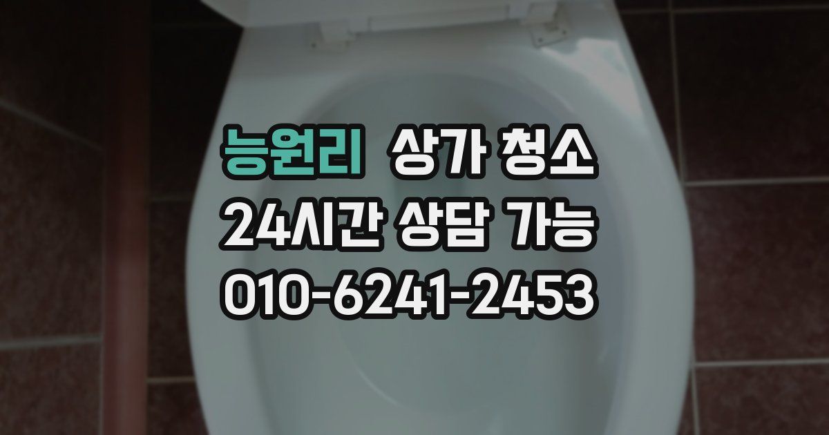 능원리 상가 청소