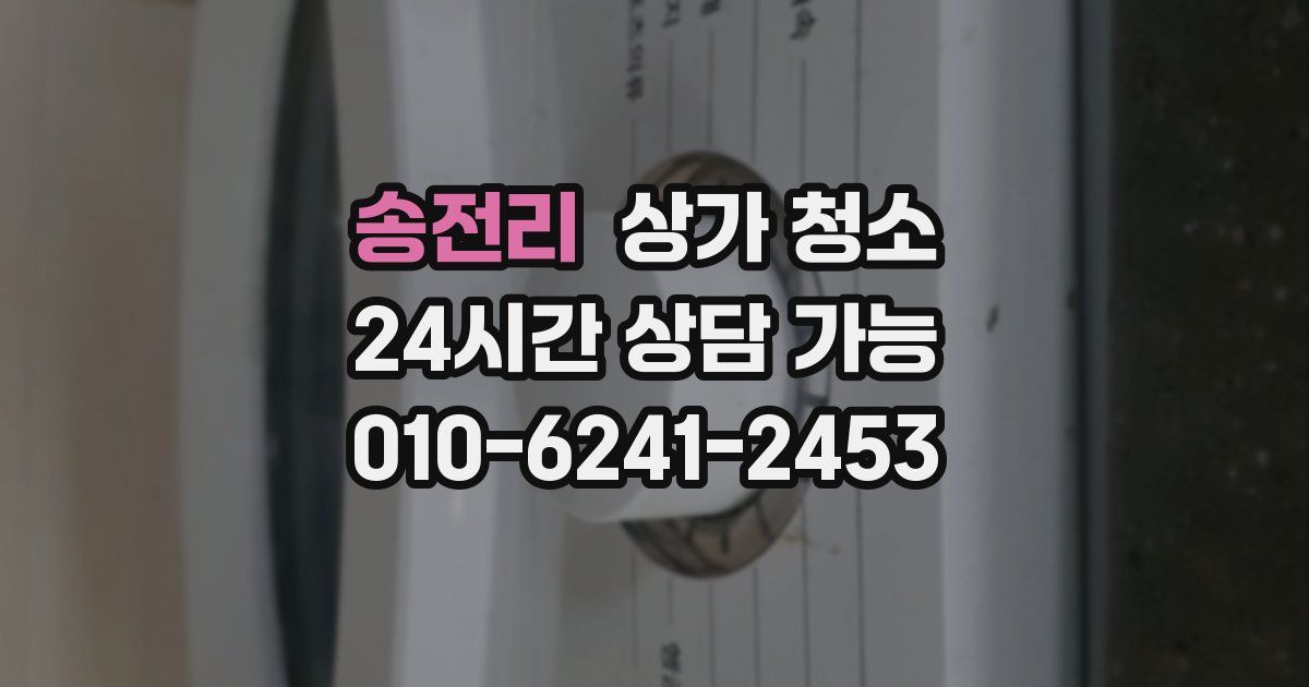 송전리 상가 청소