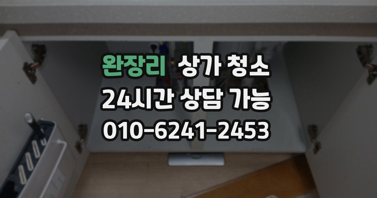 완장리 상가 청소