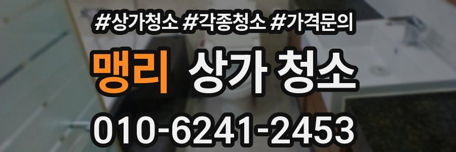 맹리 상가 청소