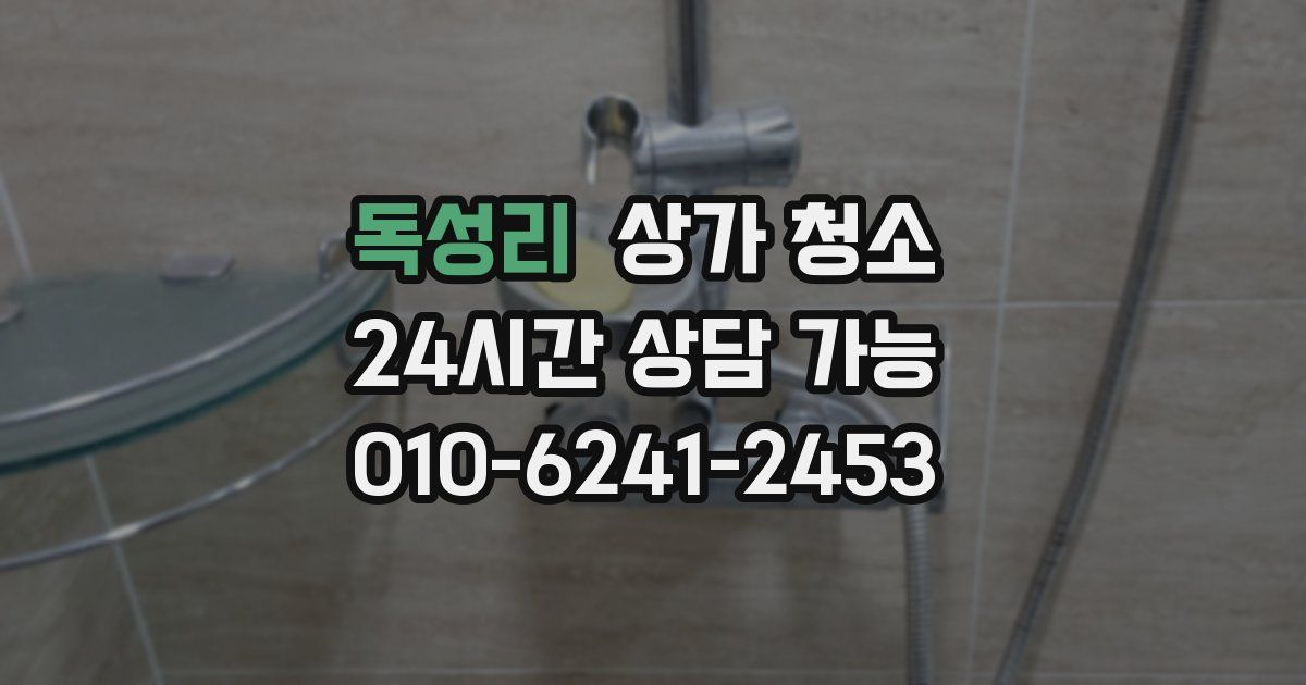 독성리 상가 청소
