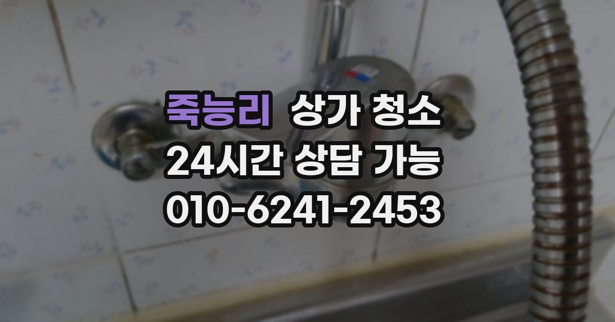 죽능리 상가 청소