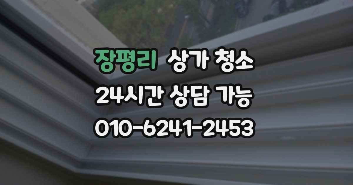 장평리 상가 청소