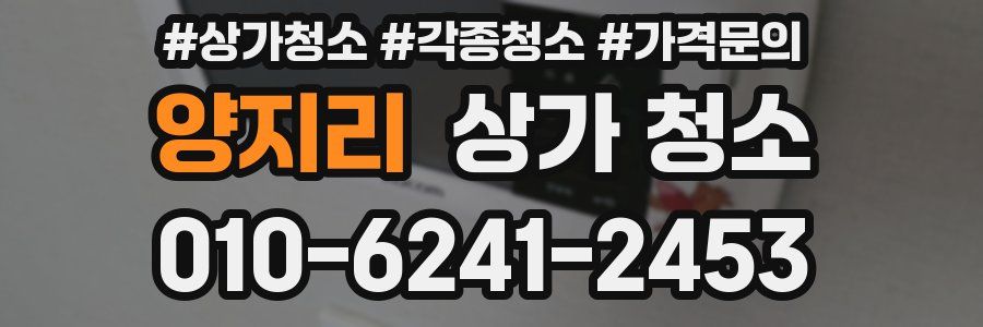 양지리 상가 청소