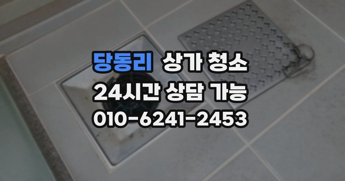 당동리 상가 청소