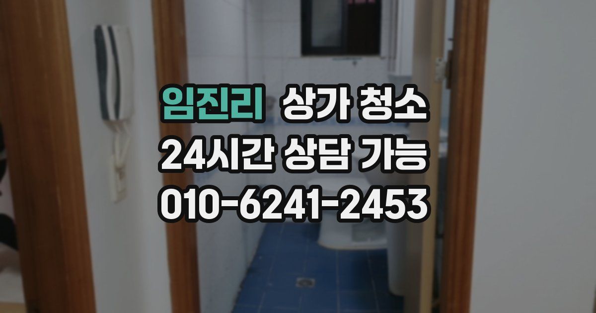 임진리 상가 청소