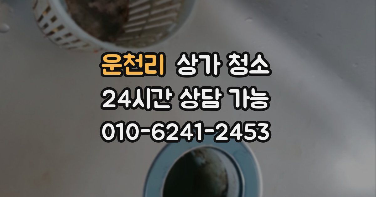 운천리 상가 청소