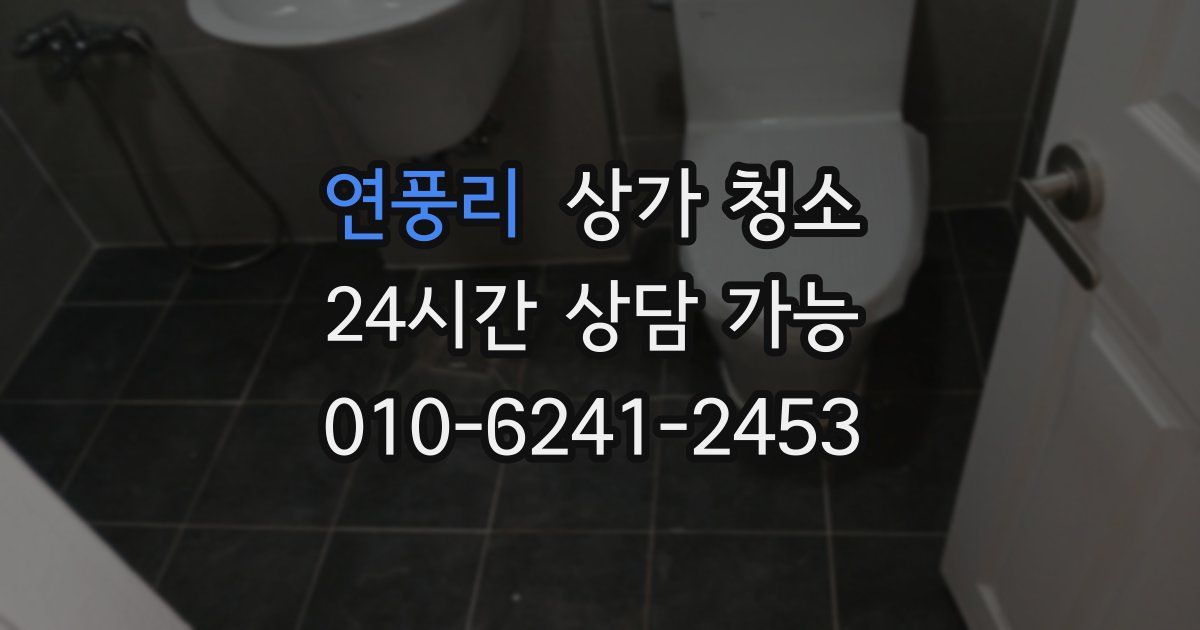 연풍리 상가 청소