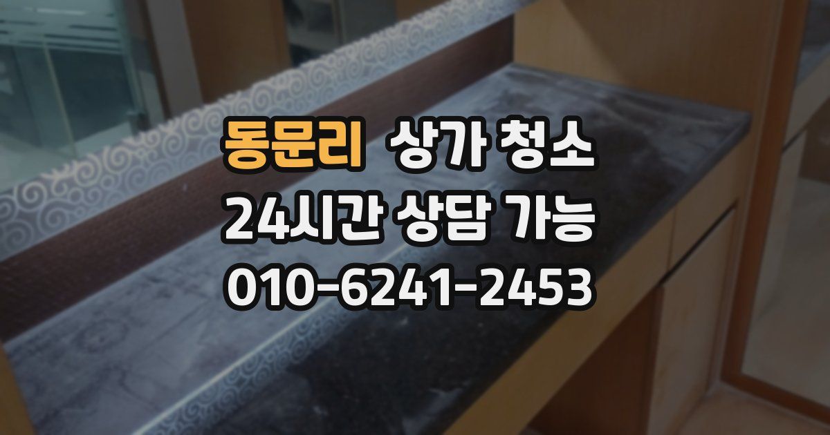 동문리 상가 청소