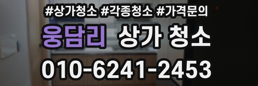 웅담리 상가 청소