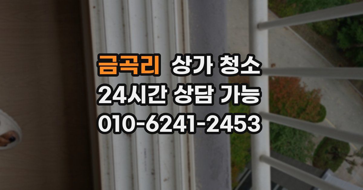 금곡리 상가 청소