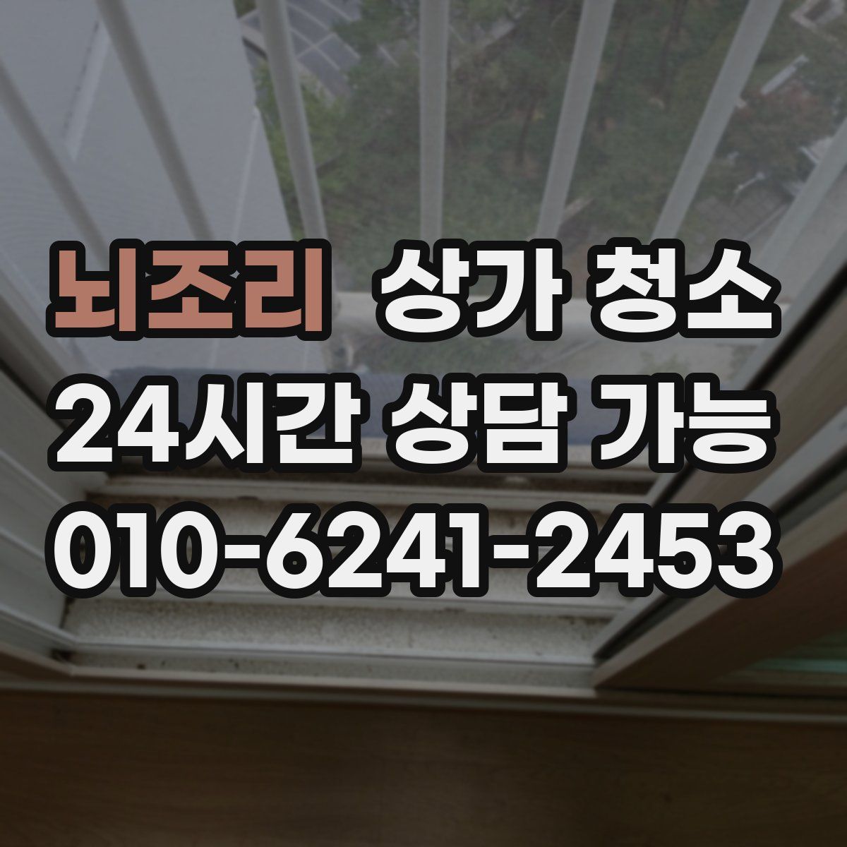 뇌조리 상가 청소