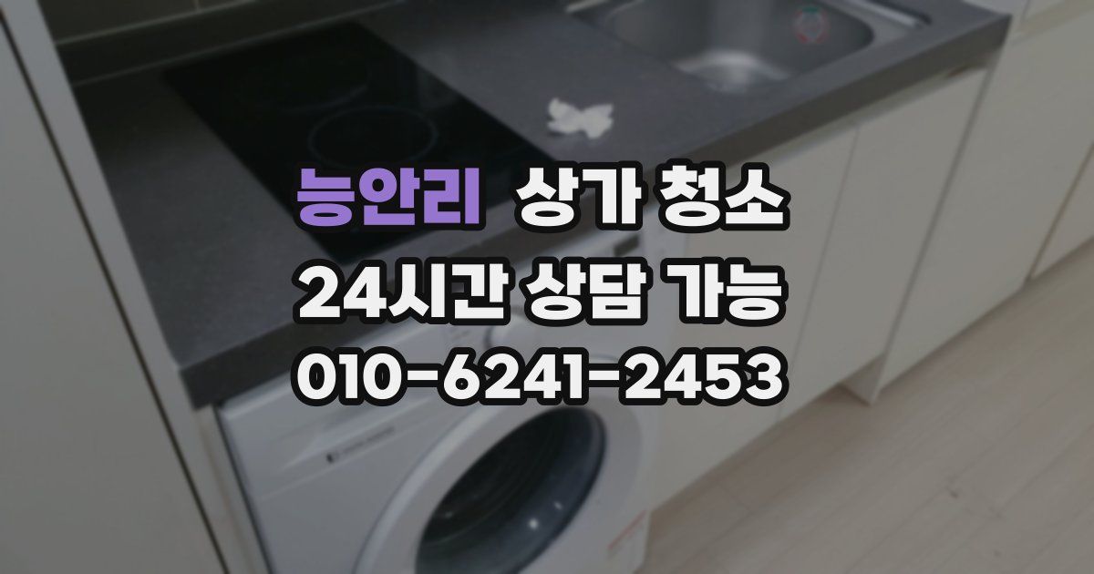 능안리 상가 청소