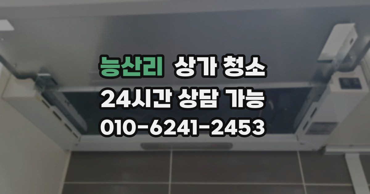능산리 상가 청소