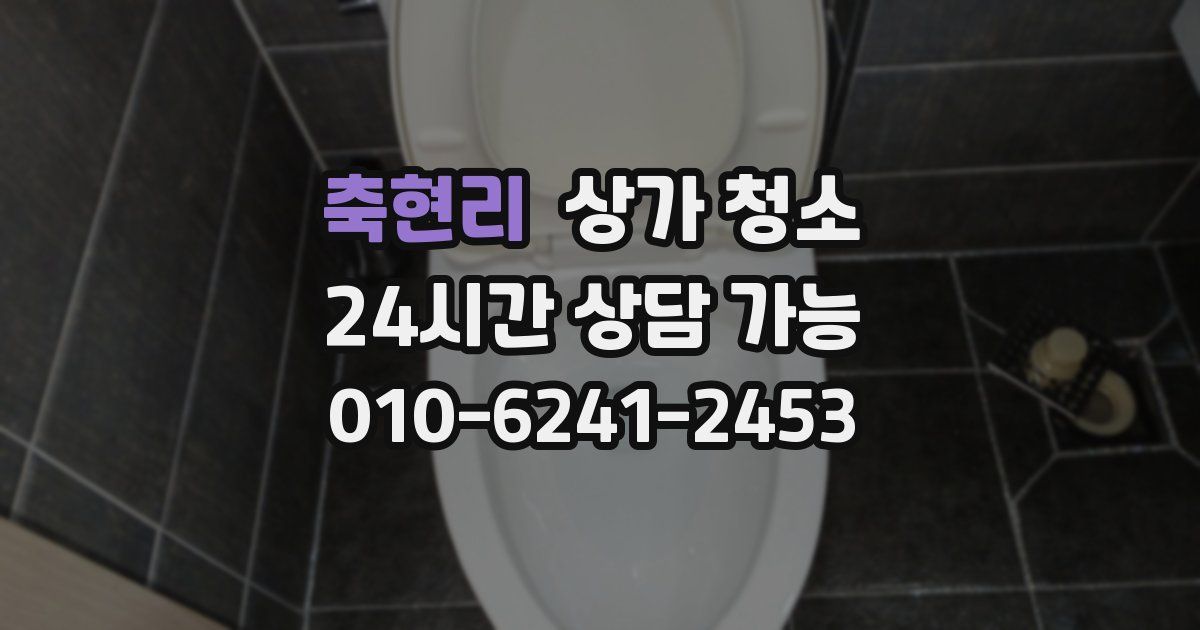 축현리 상가 청소