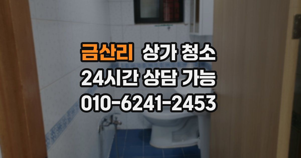 금산리 상가 청소