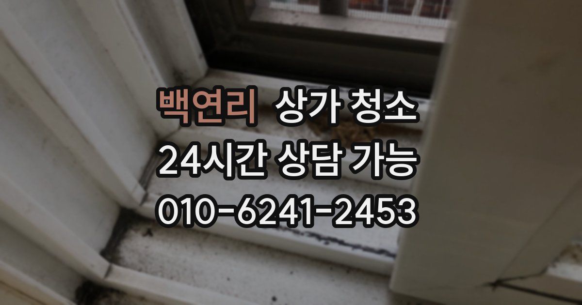 백연리 상가 청소