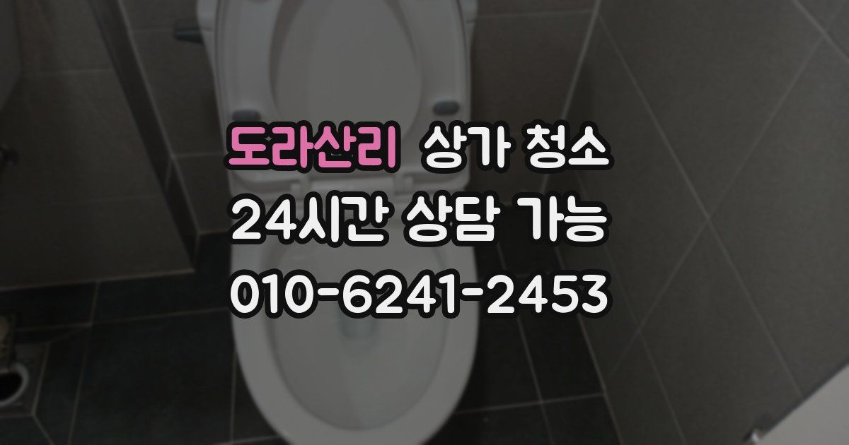 도라산리 상가 청소
