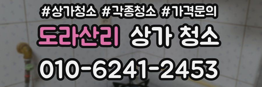 도라산리 상가 청소