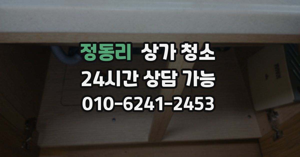 정동리 상가 청소