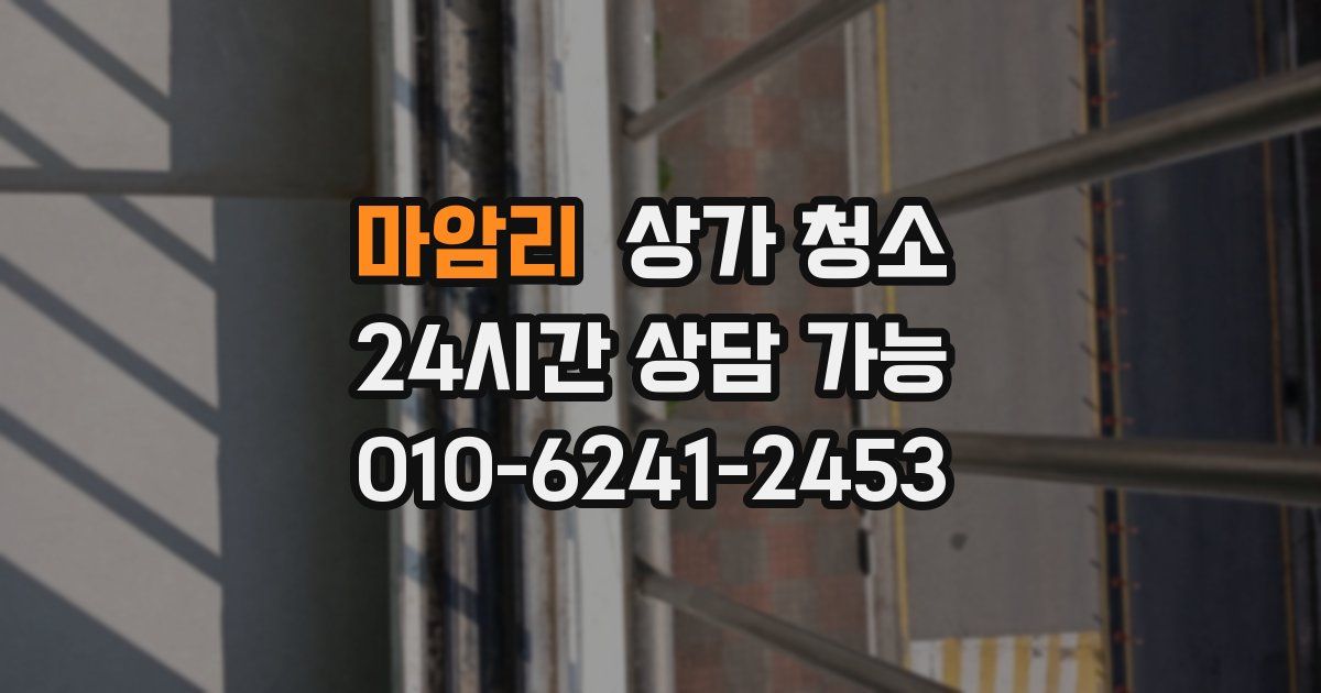 마암리 상가 청소