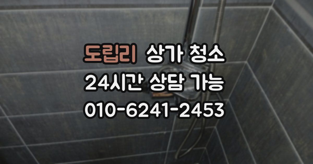 도립리 상가 청소