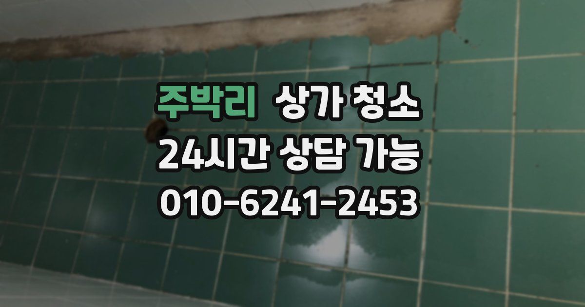 주박리 상가 청소
