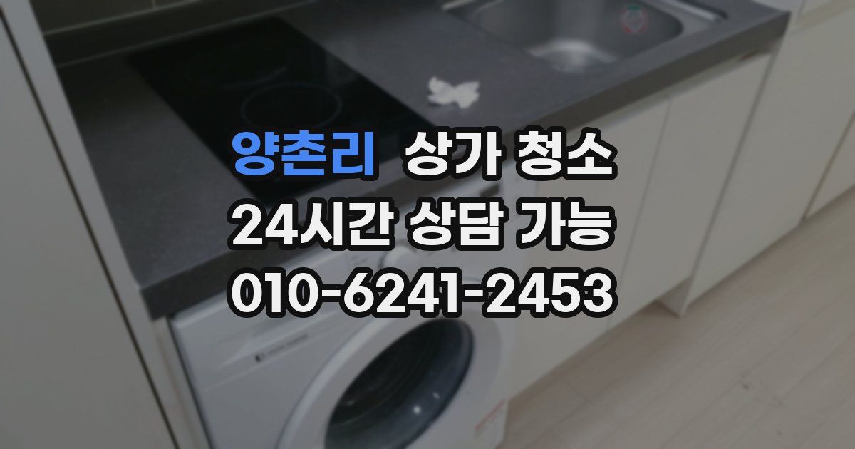양촌리 상가 청소