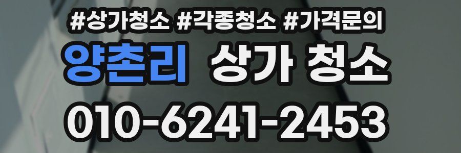 양촌리 상가 청소