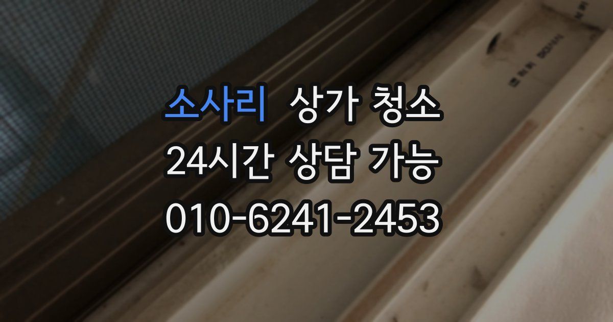 소사리 상가 청소
