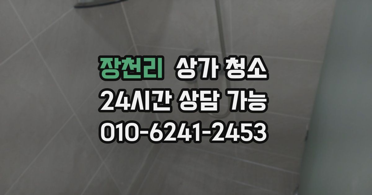 장천리 상가 청소