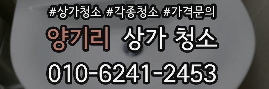 양기리 상가 청소