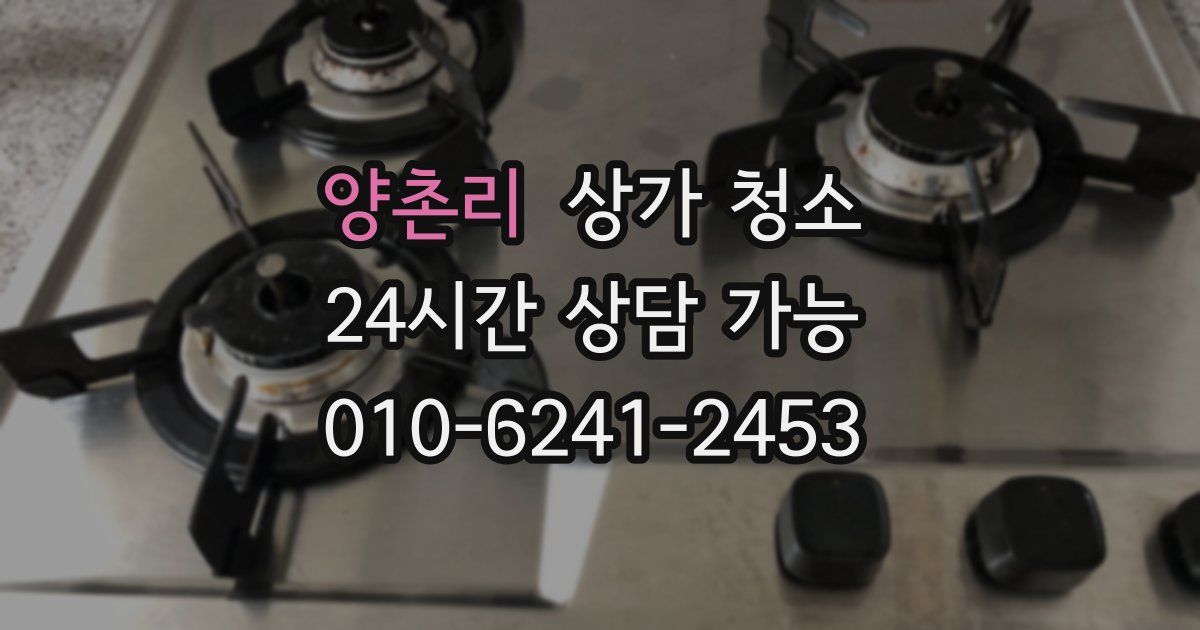 양촌리 상가 청소