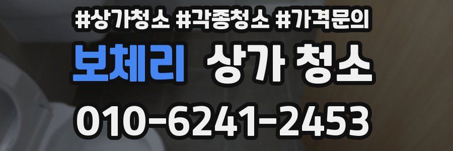 보체리 상가 청소
