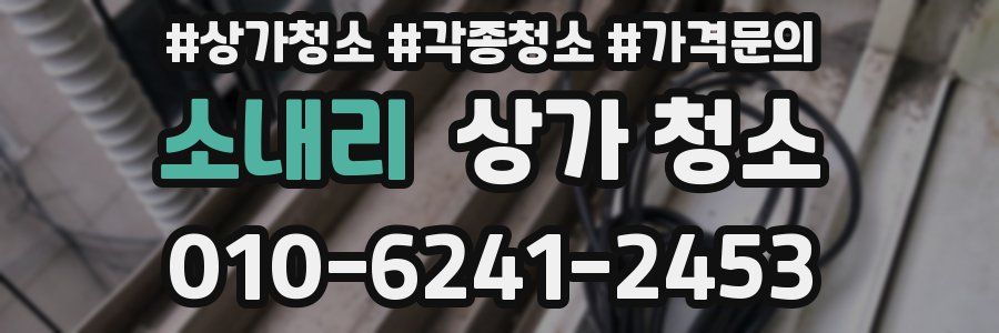 소내리 상가 청소