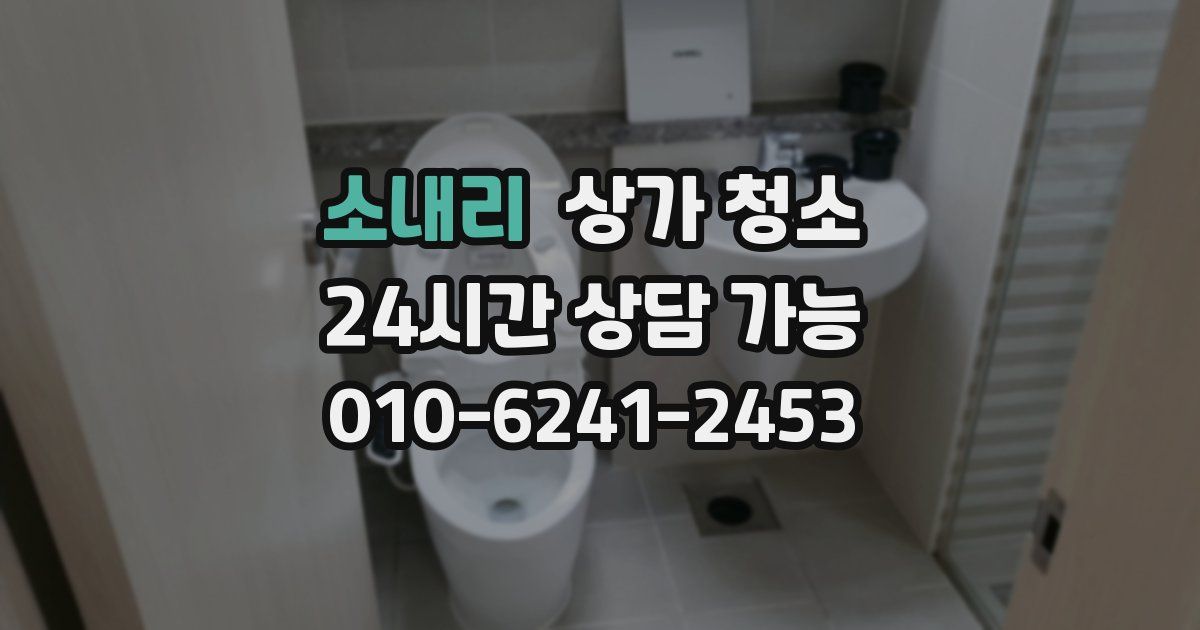 소내리 상가 청소