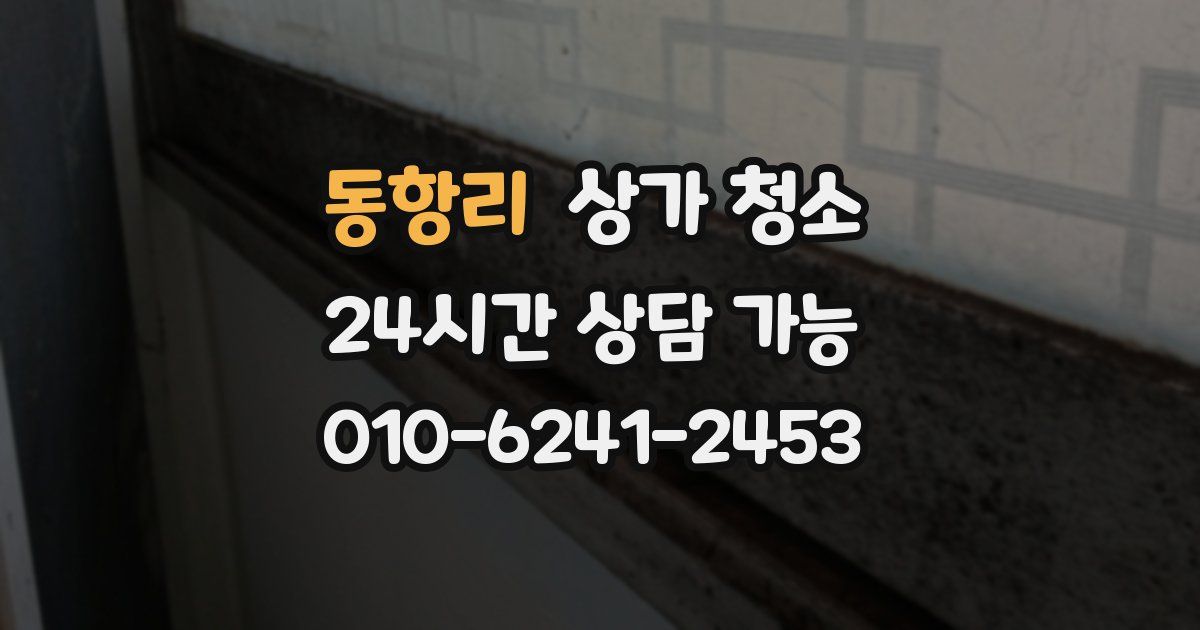 동항리 상가 청소