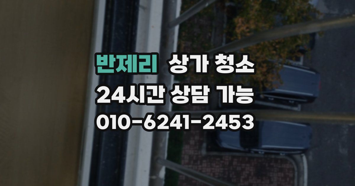 반제리 상가 청소