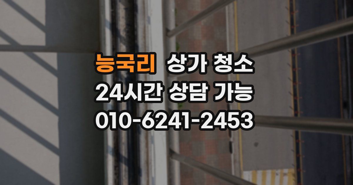능국리 상가 청소