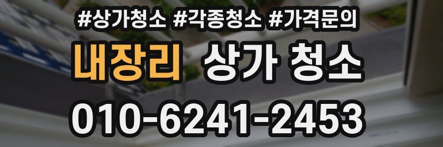 내장리 상가 청소