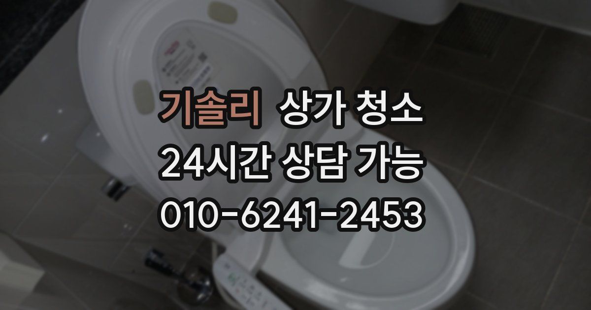 기솔리 상가 청소