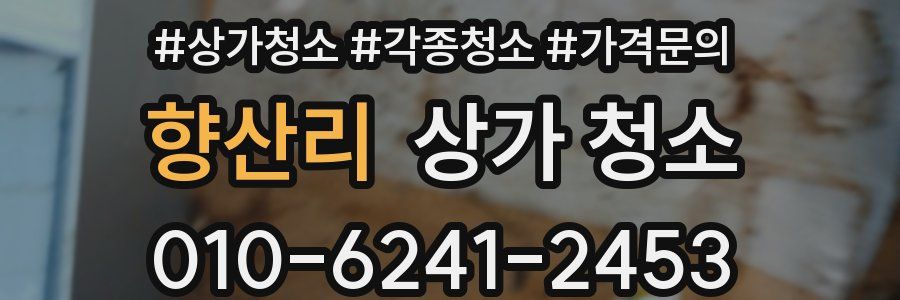 향산리 상가 청소
