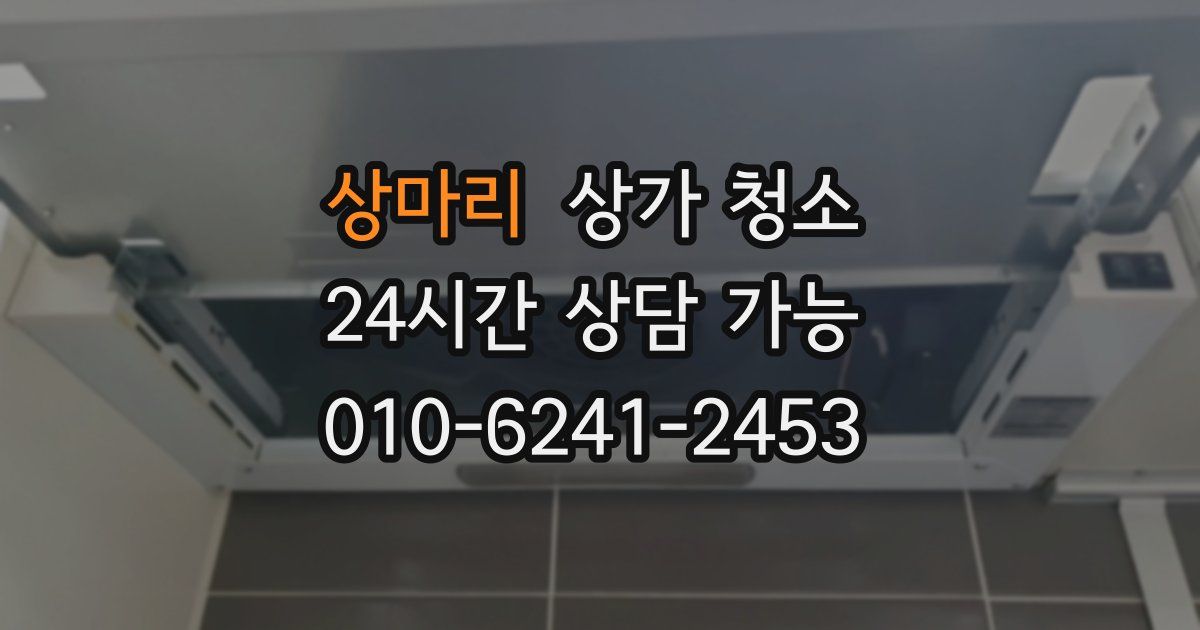 상마리 상가 청소