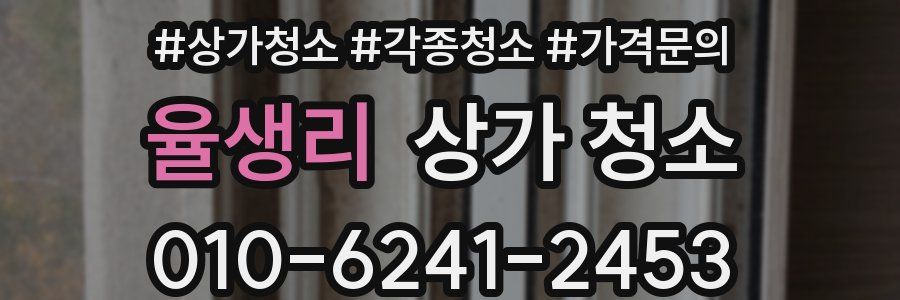 율생리 상가 청소
