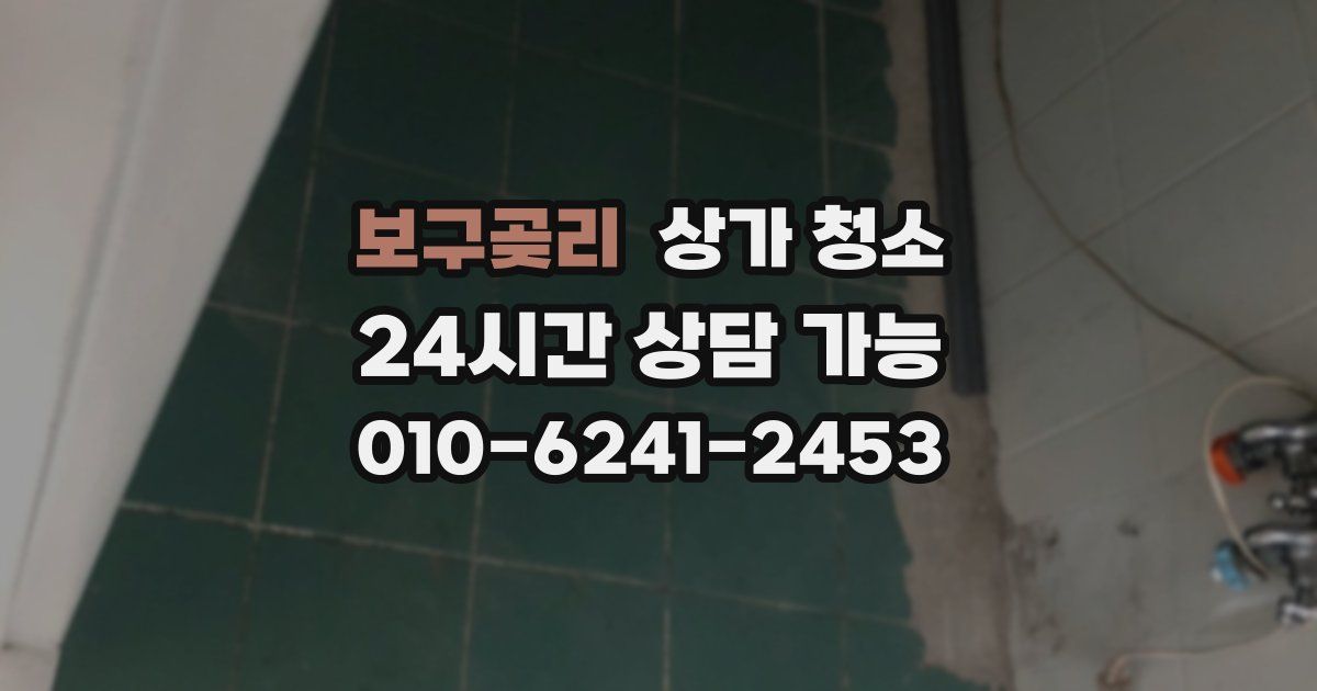 보구곶리 상가 청소